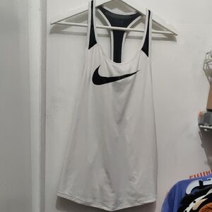 Nike White Black Tank Top Athletic Style